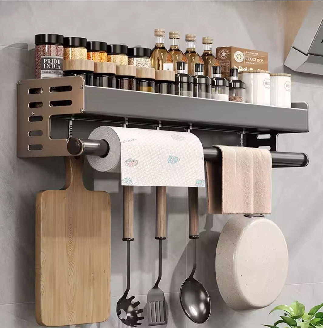 Étagère à condiments de cuisine murale élégante